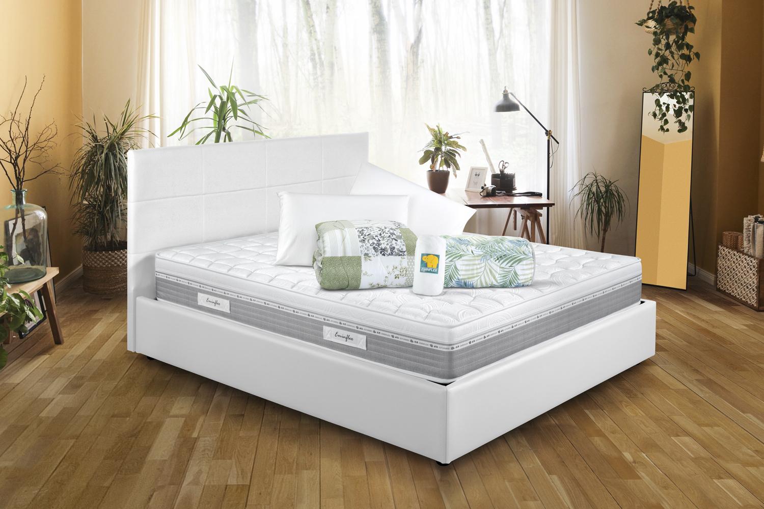 Materasso Energy con Letto Contenitore con omaggi